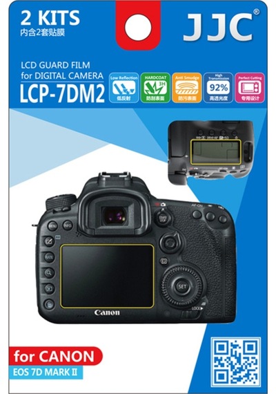 Jjc LCP-7DM2 Canon 7D II Uyumlu LCD Ekran Koruyucu Film 2'li