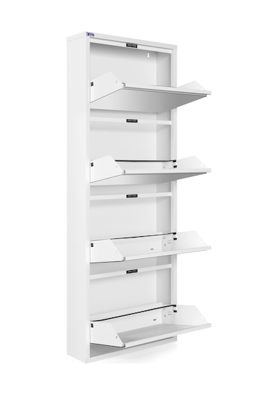Ceha 4'lü Metal Ayakkabılık Kar Beyaz/Aynalı K.AYK-4/A/P9003 Beyaz Ceha 4'lü Metal Ayakkabılık Kar Beyaz/Aynalı K.AYK-4/A/P9003 Beyaz