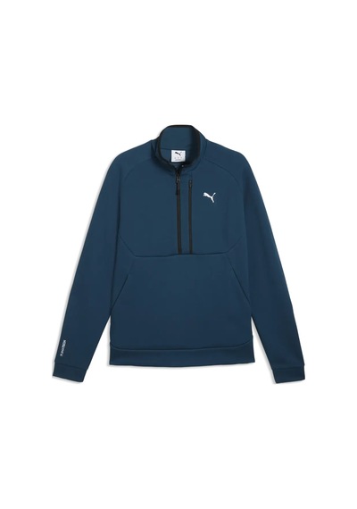 Puma Pumatech Half Zip Mavi Erkek Sweatshirt