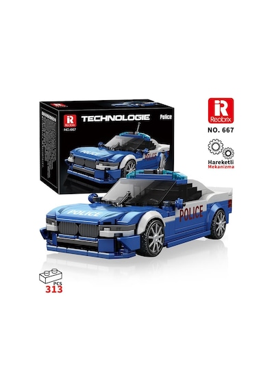 Reobrix Police Car Bmw 667 Brick Yapım Seti