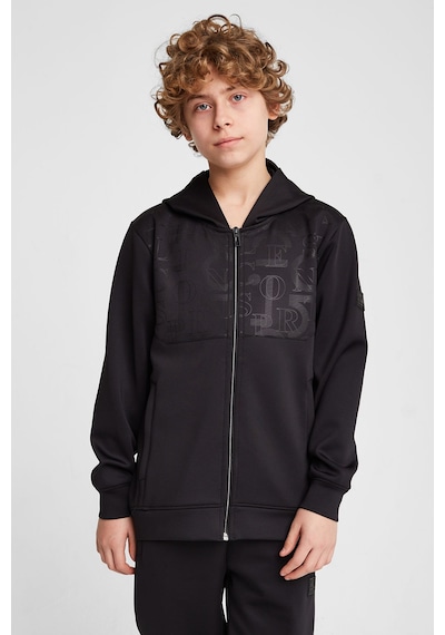 Lescon Çocuk Fermuarlı Kapüşonlu Sweatshirt 25n-3135 Siyah