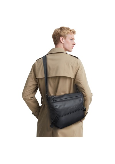 Lenyes Lb562 Dreamer Crossbody Serisi Su Geçirmez Deri Tasarımlı Çapraz Vücut Çantası Siyah Siyah