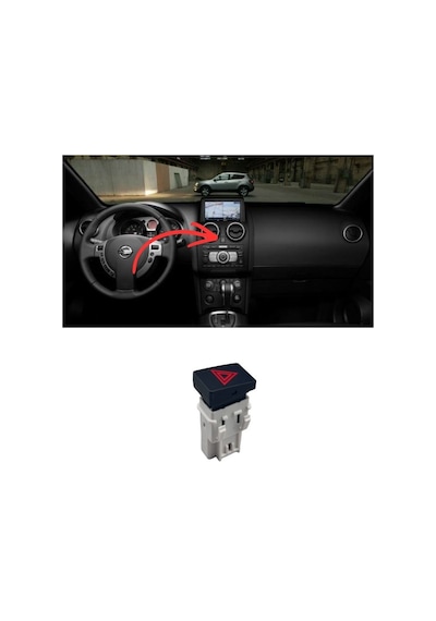 Nissan Qashqai Flaşör Düğme 2007-2012 25290-jd09b