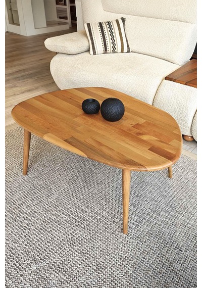 Fawdecor Amorphous Orta Sehpa Ve 3'lü Zigon Sehpa Seti Naturel