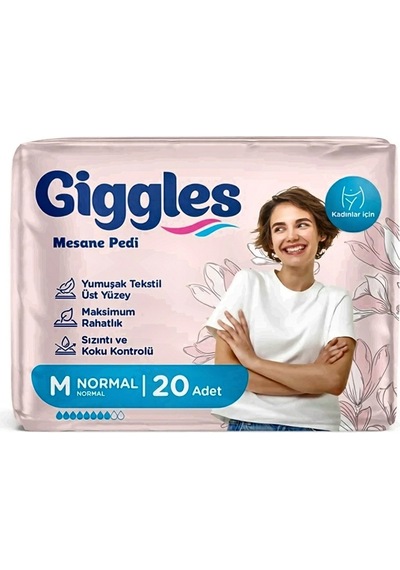 Giggles Kadın Mesane Pedi Medium Bladder Pad 1x20 Paket 20 Adet M