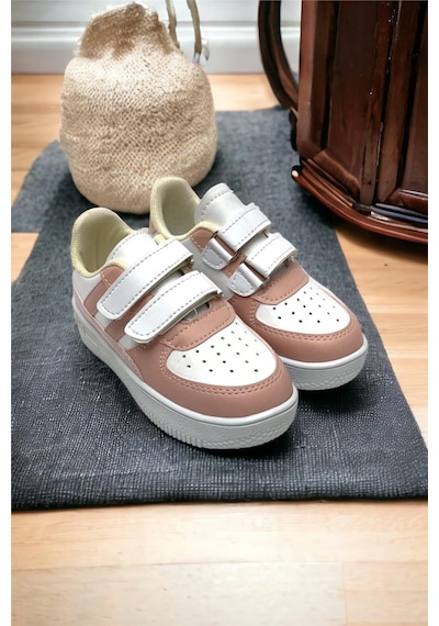 Çocuk Sneaker Spor Ayakkabı Beyaz - Pudra-beyaz - Pudra