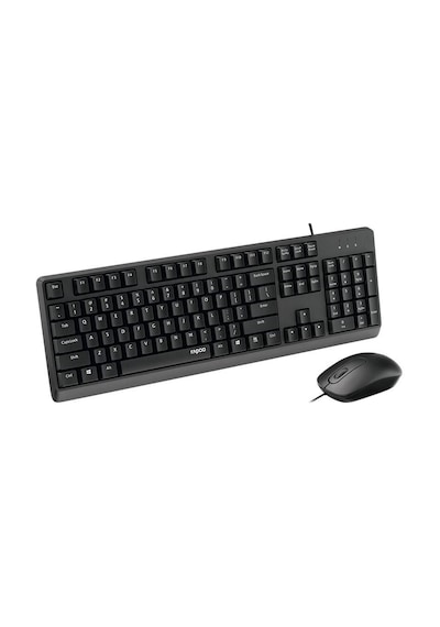 Rapoo X130pro 13386 Kablolu Usb Tr Klavye Mouse Set Siyah Optik