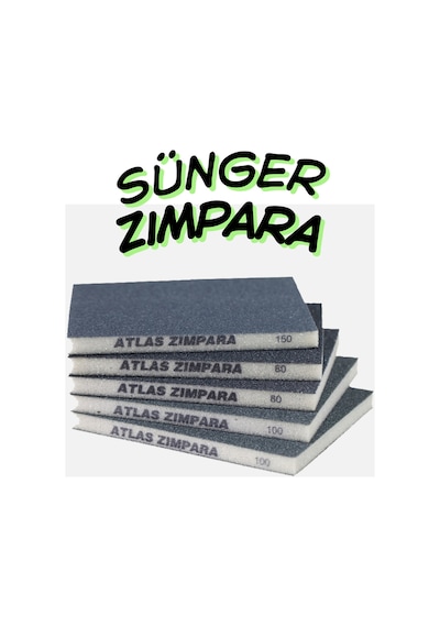 220 Kum Esnek Sünger Zımpara 9.5 X 12.5 Cm Yassı Zımpara Bloğu Ahşap Ve Mobilya Taşlama Ve Parlatma