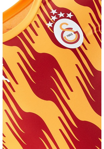 Galatasaray Lisanslı Sıfır Yaka A Takım Antrenman 5 Yıldızlı T-shirt KIrmızı