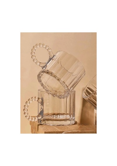 4 Kişilik Set Takım 1 Adet Cam Demlik 1000 Ml - 4 Fincan 250 Ml - Model 4 Diğer