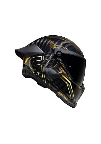 Ruroc At4.0 Track Titan Gold Kapalı Kask Siyah - Altın