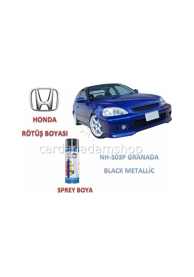 Honda Civic 1996-2001 Rötüş Boyası Nh-503 Granada Black Metallic (520384485)