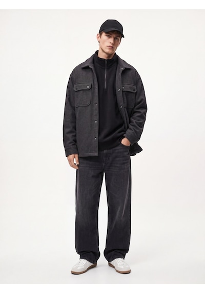 LTB Regular Fit Cep Detaylı Gri Mont