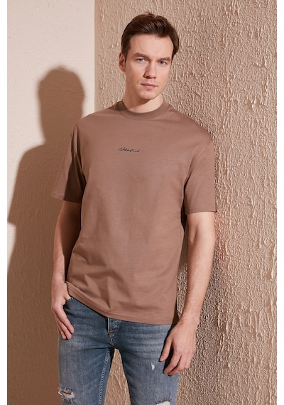 Buratti Pamuklu Relaxed Fit Sıfır Yaka Erkek T Shirt 5902702 Toprak Buratti Pamuklu Relaxed Fit Sıfır Yaka Erkek T Shirt 5902702 Toprak