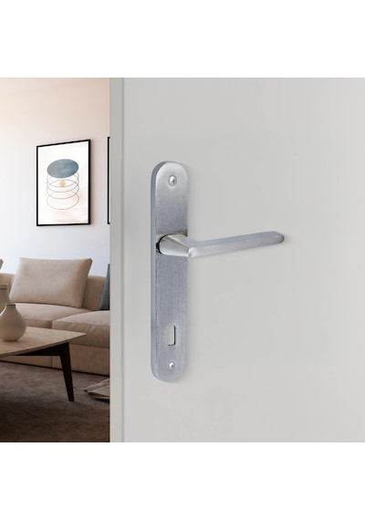 Sese Lina Aynalı Oda Kapı Kolu Inox 200-219-01-53