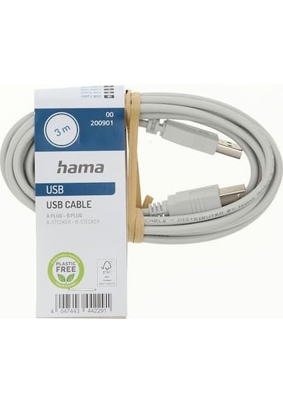 Usb 2.0 A Fiş - B Fiş Gri 3m
