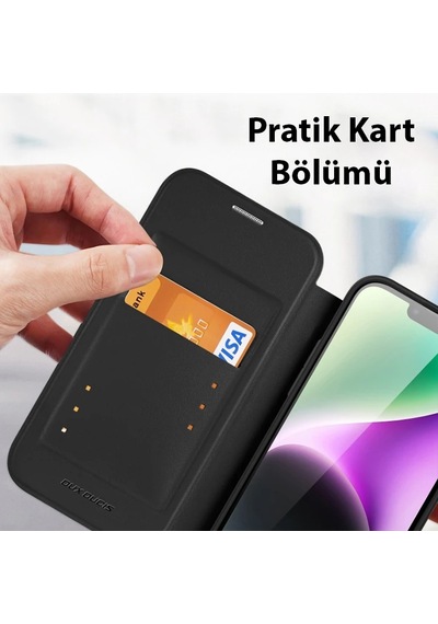 Dux Ducis Apple     Uyumlu iPhone 14 6.1 Kılıf Skin X Pro Series Magsafe Kapaklı Kılıf Folio Case- 5775