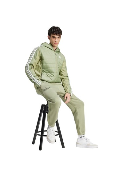 Adidas Ess 3s In Hyb J Erkek Ceket Ix8895 Yeşil