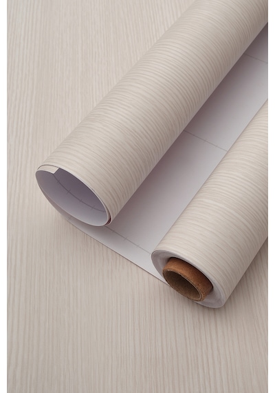 Deconitte Premium Açık Bej Meşe Ahşap Desenli Kendinden Yapışkanlı Pvc Mobilya Dolap Tezgah Kaplama Folyosu 60x100 Cm