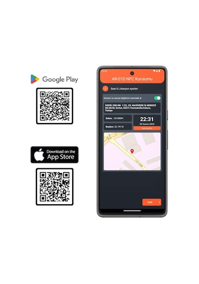 Ateltek Ar-01d-nfc Astronomik Zaman Saati