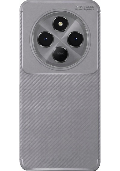 Xiaomi Redmi 14c Kılıf Auto Focus Karbon Kapak - Gri 0.2M-Çok Renkli