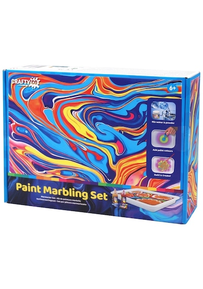 Crafty Co. Profesyonel Su Üzerine Boyama Ebru Sanatı Seti - Dıy Marbling Paint Başlangıç Kiti 12 Renk + Malzemeler Çok Renkli Crafty Co. Profesyonel Su Üzerine Boyama Ebru Sanatı Seti - Dıy Marbling Paint Başlangıç Kiti 12 Renk + Malzemeler Çok Renkli
