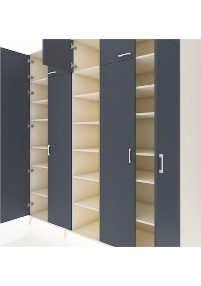 Kronos Dolap 18 Raflı 9 Kapaklı 220x59x243 Aytaşı-antrasit/aytaşı Antrasıt/aytası