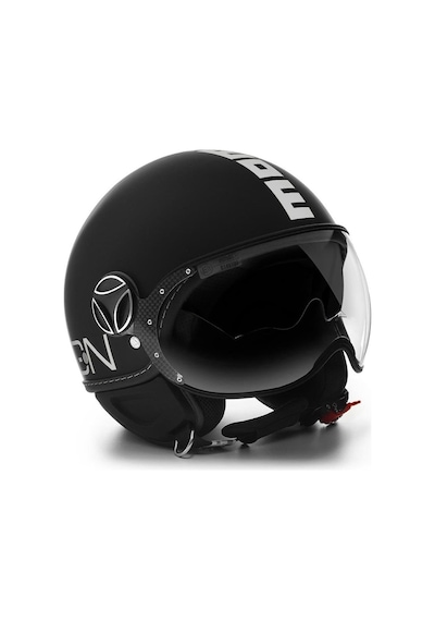 Momodesign Fgtr Evo Mono Matt Black White Motosiklet Kaskı