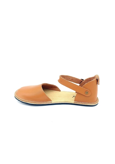 Bodhi Handcraft Kadın Barefoot Hakiki Deri Minimalist Günlük Sandalet El İmalatı Taba