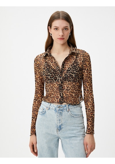 Koton Şifon Gömlek Leopar Desenli Düğmeli Klasik Yaka Uzun Kollu Kahverengi Desenli 4wak60027ek 4WAK60027EK5D1 Kahverengi Desenli Koton Şifon Gömlek Leopar Desenli Düğmeli Klasik Yaka Uzun Kollu Kahverengi Desenli 4wak60027ek 4WAK60027EK5D1 Kahverengi Desenli