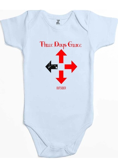 Zepplin Giyim Three Days Grace Outsider Mavi Bebek Body Zıbın