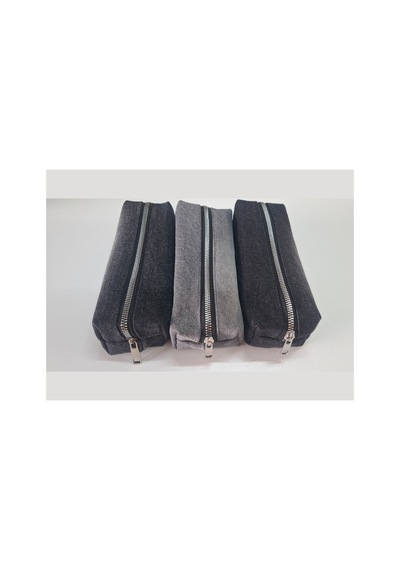 Kalemlik 3lü Set/paket Organizer Makyaj Çok Amaçlı Pinterest Okula Dönüş Çantası Tek Bölmeli Dark Denim Mix