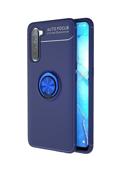 Oppo A91 Kilif Yüzüklü Tam Korumali Silikon Kapak 552916526