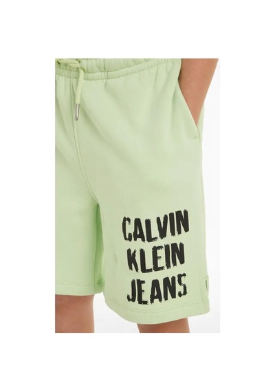 Calvin Klein Pıxel Logo Relaxed S, Lt6 Çocuk Yeşil Şort