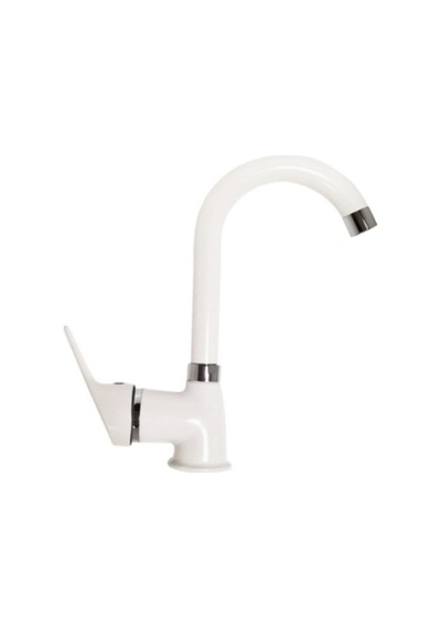 Beyaz Lavabo Bataryası Armatür Beyaz
