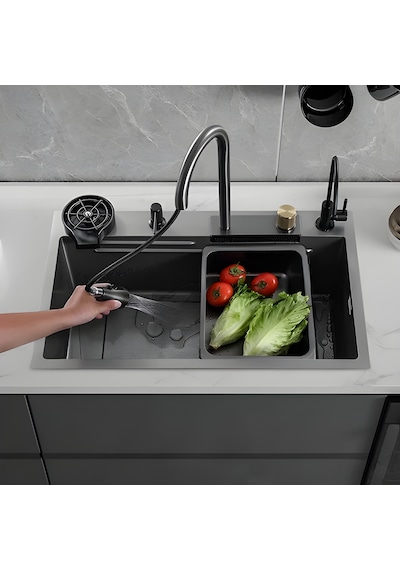 Akhouse Çok Fonksiyonlu Teknolojik Akıllı Evye Seti