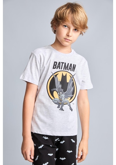 Defacto Batman Lisanslı Regular Fıt 2li Pijama Gri Melanj Takımı Erkek Çocuk H8144a826hsgr400 Gri-gr400