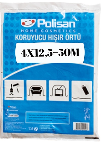 Polisan Koruyucu Pratik Hışır Örtü 4x12,5 50m2