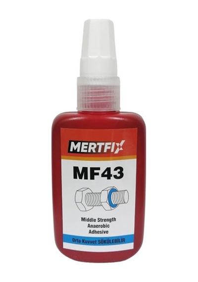 MERTFİX MF 43 ORTA KUVVET SÖKÜLEBİLİR CIVATA SABİTLEYİCİ 50 ML