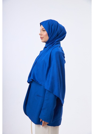 Mirsoy Scarf Mir Modern Desen Şal Mavi