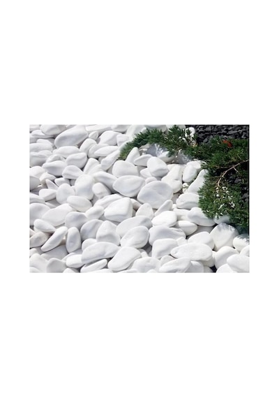 Beyaz Dolomit 10 Kg 6-10 Cm Taş Dekoratif Taş Dere Taşı Bahçe Süs Taşı