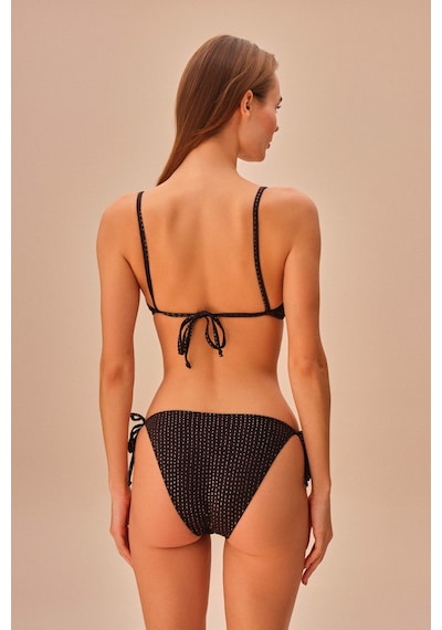 Suwen Line Lurex İnce Bağcıklı Bikini Alt Sb259911312d1312 Çizgili Simli