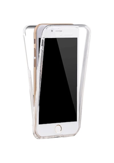 Apple Uyumlu iPhone 8 Plus 360 Derece Kilif Seffaf Silikon Ön Arka 400518493