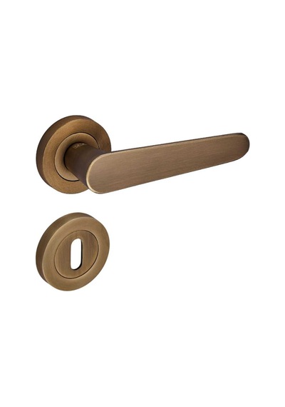 Sese Evin Modeli Rozetli Oda Kapı Kolu Antik Sarı Alüminyum 200-243r-01-94