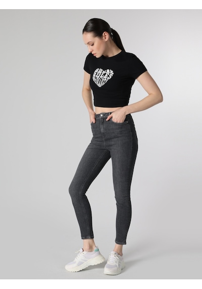 Colin's 760 Diana Süper Slim Fit Yüksek Bel Dar Paça Gri Jean Kadın Pantolon CL1063471_Q1.V1_DN40046