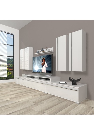Decoraktiv Ekoflex 8d Mdf Tv Ünitesi Tv Sehpası Beyaz