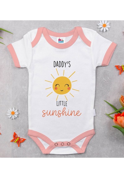 Bk Gift Bk Kids Little Sunshine Tasarımlı Pembe Bebek Body Zıbın-1 6 - 9 Ay Sarı