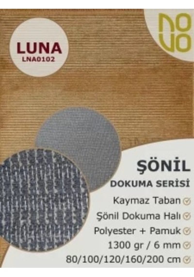 Tukua Home Luna Şönil Halı Lna0102 Gold