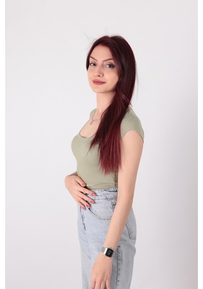 Busem S0016476 Kadın Bluz Su Yeşil