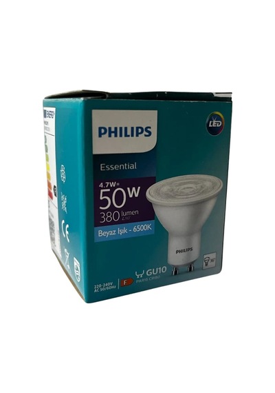 Essential 4,7w 50w Gu10 Led Spot Ampul Beyaz Işık 6500k